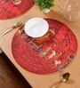 Set of 4 Pure Cotton Geometric Print Digitally Printed Table Runners