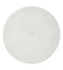 Set of 4 Pure Cotton Solid Pattern Frill All Around Reversible Table Runners