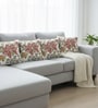 Set of 4 Rich Embroidered Floral Throw Cushion Covers (18x18)