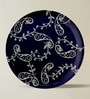 Set of 4 Royal Blue Starburst Metallic Wall Plates