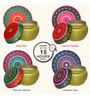 Set of 4 Mixed Fragrances Scented Tin Candles 70g Each