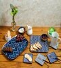 Blue Iron ikat (Set of 4) Coasters