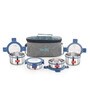Set of 4 Stainless Steel Lunch Box with Flat Bag