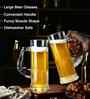 Set of 4 Transparent Crystal Lead Free Glass 450ml Cocktail Beer Mugs