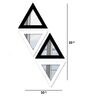 Set of 4 Triangular Shape Mirror in Multi Colour