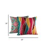 Set of 4 Vibrant Jewel-Tone Decorative Throw Cushion Covers (18x18)