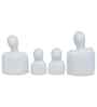 Set of 4 White Ceramic Handcrafted Couple Family Statue Sculpture|People Figurines Home Decor Items Showpiece for Living Room Bedroom Table Shelf TV Unit|Gift for Housewarming Birthday