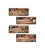 Set of 4 Wooden Wall Hanging-This Is Us Together Bless This Home Family