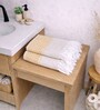 Set Of 4 Yellow Cotton Hand Towels