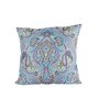 Blue Polyester Ethnic Motif 16x16 inches Cushion Cover (5Pc)
