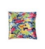 Multicolor Velvet Geometric 16x16 inches Cushion Cover (5Pc)