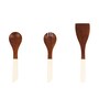 Set of 5 Acacia Wood Serving Spoons