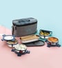 Set of 5 Airtight Stainless Steel Lunch Box Set with Flat Bag