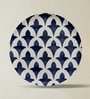 Set of 5 Classic Blue Porcelain Metallic Wall Plates