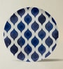 Set of 5 Classic Blue Porcelain Metallic Wall Plates