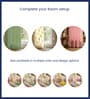 Aster & Aura Yellow, Dusty Pink & Sage Green Cotton Pom Pom Cushion Cover