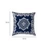Blue Chenille Floral 16x16 inches Cushion Cover (5Pc)