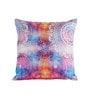 Multicolour Jute Floral 16x16 inches Cushion Cover (5Pc)