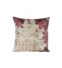 Beige Jute Floral 16x16 inches Cushion Cover (5Pc)