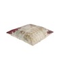 Beige Jute Floral 16x16 inches Cushion Cover (5Pc)