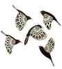 Set of 5 Flying Bird Decorative Wooden Wall Hanging Decor