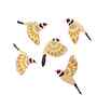 Set of 5 Flying Sparrow Bird Decorative Wooden Wall Hanging Decor