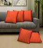 Cotton Geometric Pattern 16X16 Inches Cushion Covers (Set Of 5)