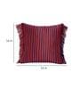 Maroon  Polyester Geometric 16x16 inches Cushion Cover (5Pc)
