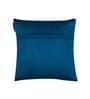 Blue and Yellow Velvet Floral 16x16 inches Cushion Cover (5Pc)