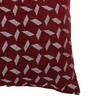 Maroon Velvet Geometric 16x16 inches Cushion Cover (5Pc)