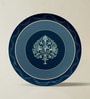 Set of 5 Indigo Medallion Metallic Wall Plates