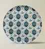 Set of 5 Indigo Medallion Metallic Wall Plates