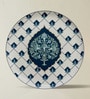 Set of 5 Indigo Medallion Metallic Wall Plates