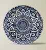 Set of 5 Indigo Mosaic Metallic Wall Plates