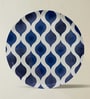 Set of 5 Indigo Mosaic Metallic Wall Plates