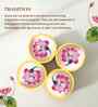 Set Of 5 Multicolor Ceramic Handcrafted Printed Mitti Diya Gifting Set