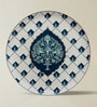 Set of 5 Navy & Sky Blue Metallic Wall Plates