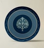 Set of 5 Navy & Sky Blue Metallic Wall Plates