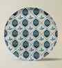 Set of 5 Navy & Sky Blue Metallic Wall Plates