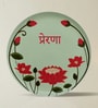 Set of 5 Pastel Lotus Garden Metallic Wall Plates