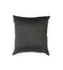 Black Jute Solid 16x16 inches Cushion Cover (5Pc)