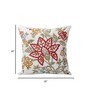 Set of 5 Rich Embroidered Floral Throw Cushion Covers (18x18)
