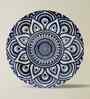Set of 5 Royal Blue Geometric Metallic Wall Plates
