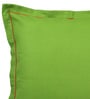 Green Solid Cotton 24 x 24 Inches Cushion Covers (Set of 5)