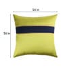 Green Striped Silk 16 x 16 Inches Cushion Covers (Set of 5)