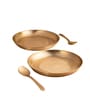 Set of 6 Bronze Maestro Breakfast Plate 8.2 Inch Weight 450gm