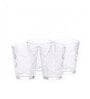 Set of 6 Bubble 300 ml Glass Water & Juice Glasses (Clear)