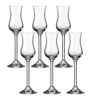 Set of 6 Crystal Lead Free Glass 100ml Long Stemmed Tasting Glasses
