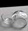 Set of 6 Crystal Lead Free Glass 140ml Stackable Bowls