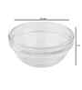 Set of 6 Crystal Lead Free Glass 140ml Stackable Bowls